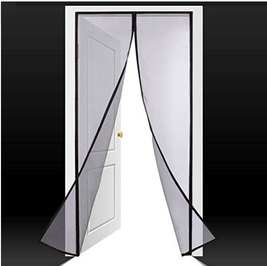 A magnetic screen door fitted across an open Australian doorway