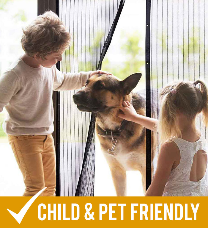 child pet friendly diy magnetic flyscreen door australia