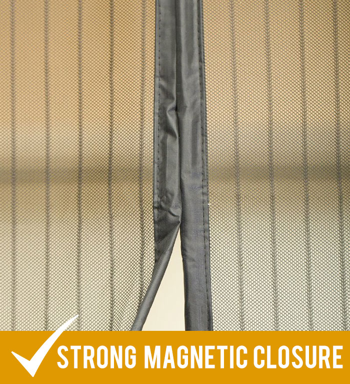 strong magnetic flyscreen door curtain